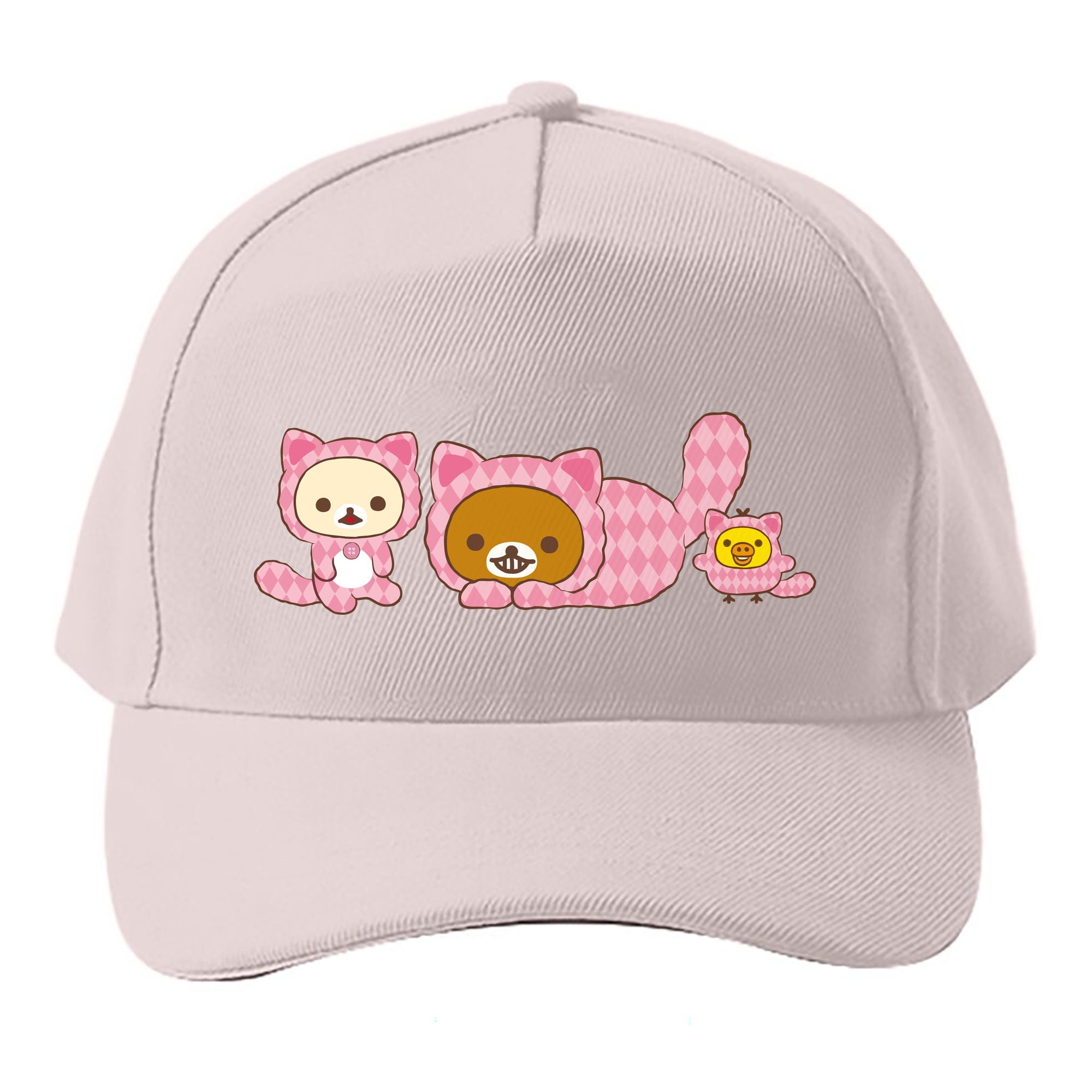 （画像用） リラックマ リラックマ キイロイトリ Rilakkuma Korilakkuma Kiiroitori ベースボールキャップ 綿100％ 男女兼用 帽子 スポーツ